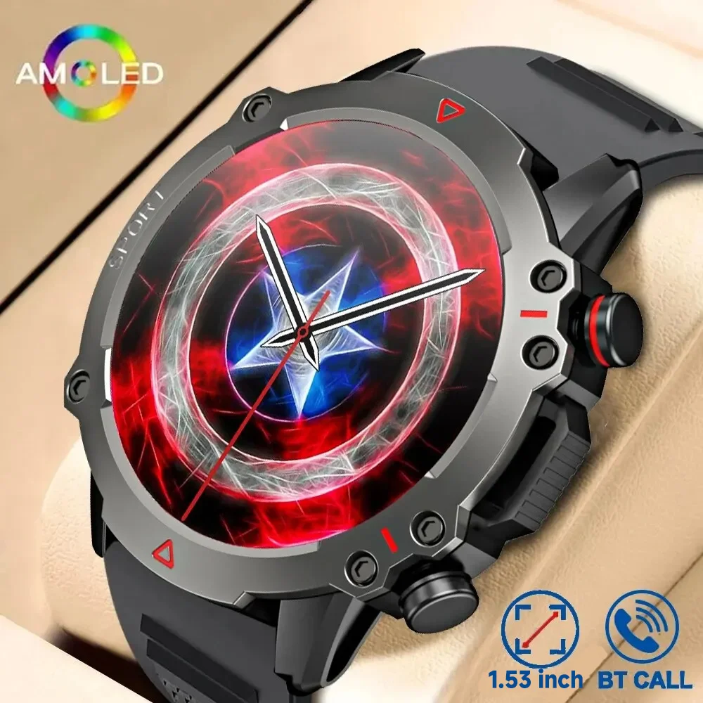 AMOLED ߰ и͸ Ʈġ, BT ȭ Ʈ ġ,  ƮϽ ƮĿ, 1.53 ġ 360x360 HD ȭ, 30  